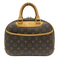 棕色 原花帆布 Trouville 小珍包 手提包【LOUIS VUITTON LV 路易威登】 M42228