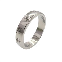 18K白金 Happy Birthday 戒指 50【Cartier 卡地亞】