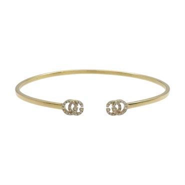 18K黃金 雙G 手環【GUCCI 古馳】 481662