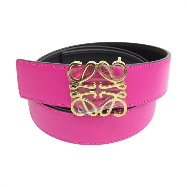 粉色牛皮 雙面 Anagram 皮帶 515.01.011 85CM【LOEWE 羅威】 515.01.011