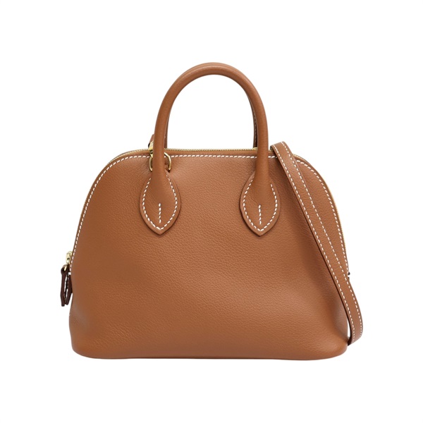 金棕色 Evercolor牛皮 Bolide 1923 Mini 柏莉包 两用包 B刻 金扣【HERMES 愛馬仕】 B刻