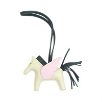 粉/綠/米白色 羊皮 Rodeo Pegase PM小馬 吊飾 B刻【HERMES 愛馬仕】 H083010CACF