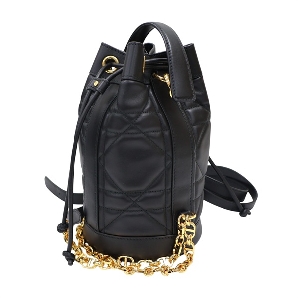 黑色 Macrocannage Cannage牛皮 Backpack 後背包【Dior 迪奧】 M3350UHOW