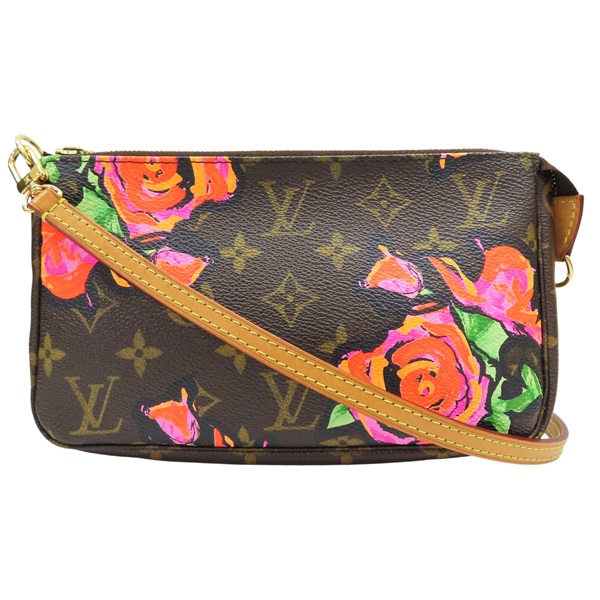 棕色 原花 玫瑰 PVC塗層帆布 肩背包【LOUIS VUITTON LV 路易威登】 M48615