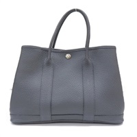 石板灰 Negonda牛皮 Garden Party 30 手提包 □R刻 銀扣【HERMES 愛馬仕】