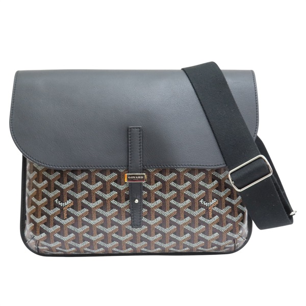 黑色 經典花紋 Goyardine帆布 Coursier 斜背包 肩背包【GOYARD 高雅德】 COURSIMMLTY01CL03P