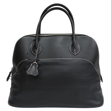 黑色 Veau Sikkim牛皮 Bolide Relax 35 手提包 □Q刻【HERMES 愛馬仕】