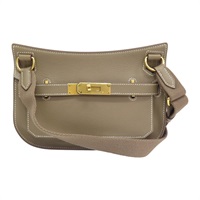 大象灰 Evercolor牛皮 Mini Jypsiere 肩背包 B刻 金扣【HERMES 愛馬仕】