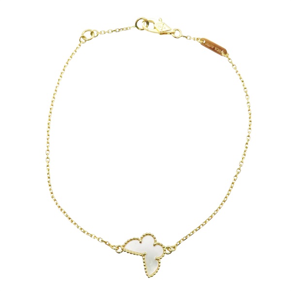 18黃K黃 珍珠母貝 Sweet Butterflies 手鍊【Van Cleef & Arpels 梵克雅寶】 VCARF69000