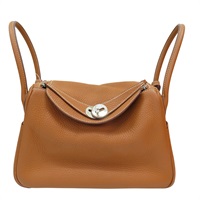 金棕色 Taurillon牛皮 Lindy 26 肩背包 Z刻 銀扣【HERMES 愛馬仕】 H073428CK37