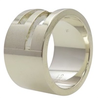 925純銀 Square G 戒指【GUCCI 古馳】