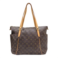 棕色 原花帆布 Totally MM 肩背包【LOUIS VUITTON LV 路易威登】 M56689