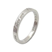 925純銀 I love you notes Ring 戒指【Tiffany & Co 蒂芬妮】