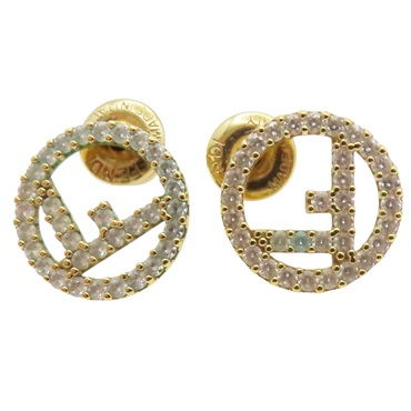 F is Fandi 針式耳環【FENDI 芬迪】 8AG7386DMF0GGH