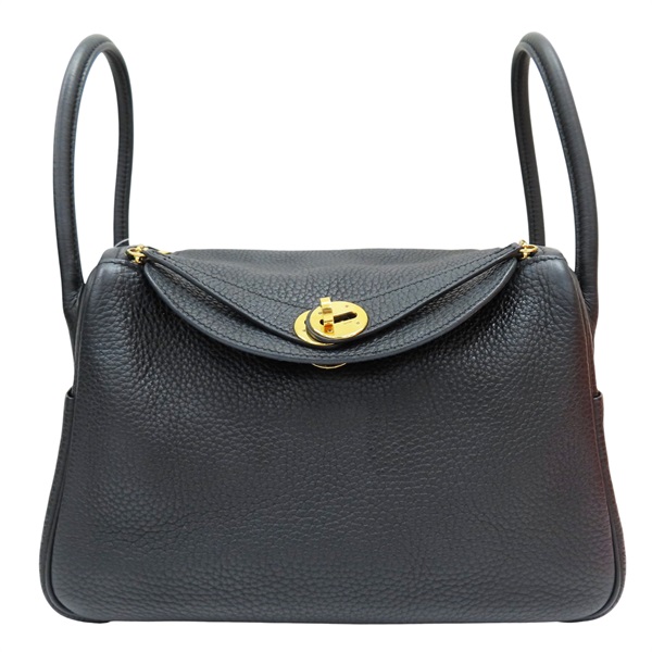 黑色 Taurillon牛皮 Lindy 26 肩背包 Z刻 金扣【HERMES 愛馬仕】 Z刻/BK
