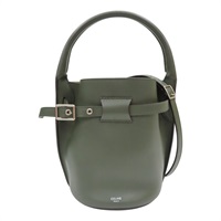 綠色 皮革 Big Bag Bucket 水桶包 肩背包【CELINE 賽琳】 183353