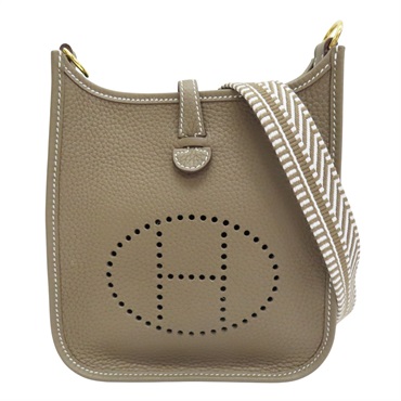 大象灰 Taurillon牛皮 Evelyne 16 肩背包 W刻【HERMES 愛馬仕】 H0186557CC