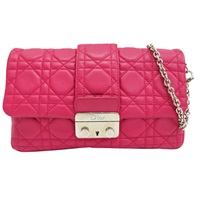 桃紅色 羊皮 肩背包【Dior 迪奧】