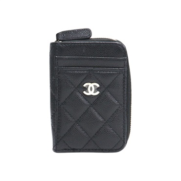 黑色 Caviar牛皮 拉鍊 零錢包 AP1650【CHANEL 香奈兒】 AP1650