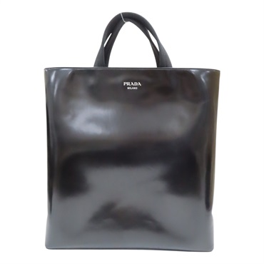黑色 牛皮 購物 手提包【PRADA 普拉達】 2VG113