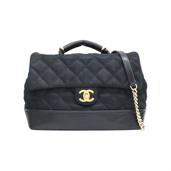 黑色牛皮 Globe Trottel 兩用包 無卡【CHANEL 香奈兒】