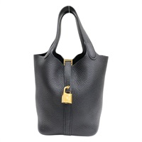 89 黑色 TC牛皮 Picotin Lock 18 手提包 B刻 金釦【HERMES 愛馬仕】 H056289CC89