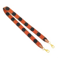 橘色 帆布 圓點背帶【HERMES 愛馬仕】