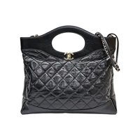 黑色 菱格紋 牛皮 31 兩用包【CHANEL 香奈兒】 AS1010