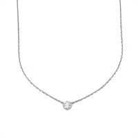 18K白金 鑽石項鍊【JEWELRY 無品牌珠寶】 diamond 2.3g