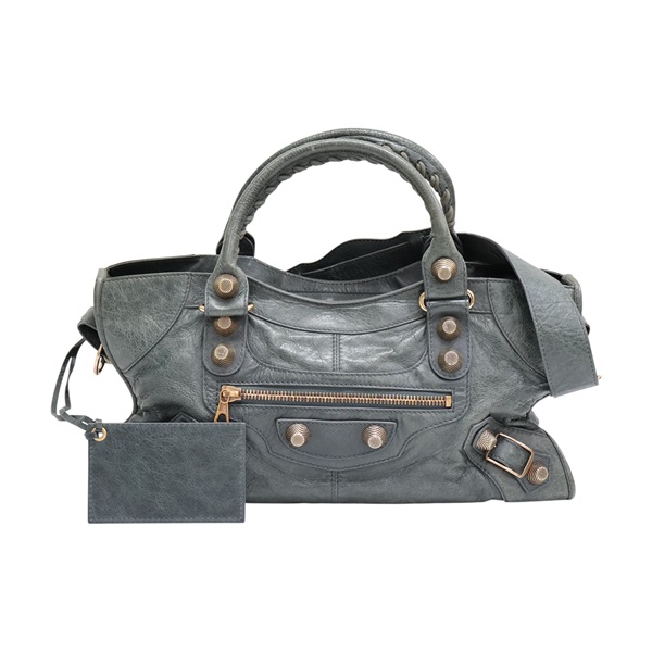 灰藍色羊皮 The Giant Work 兩用包【BALENCIAGA 巴黎世家】 173080