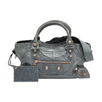 灰藍色羊皮 The Giant Work 兩用包【BALENCIAGA 巴黎世家】 173080