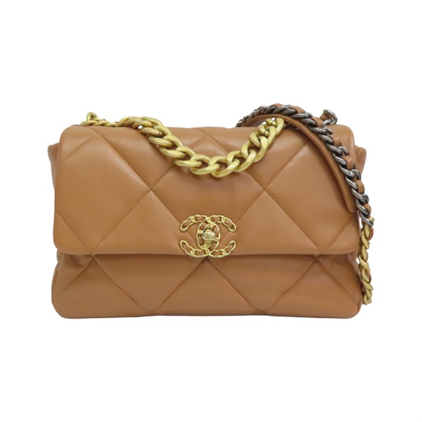 棕色羊皮 19  30CM 兩用包 AS1161【CHANEL 香奈兒】 AS1161