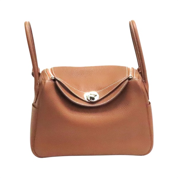 金棕色 Taurillon牛皮 Lindy 26 肩背包 B刻 銀扣【HERMES 愛馬仕】 H073428CK37