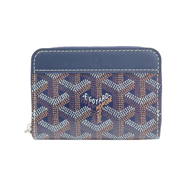 藍色 帆布 Matignon Mini 零錢包【GOYARD 高雅德 】 MATIGNPMLTY01CL03P