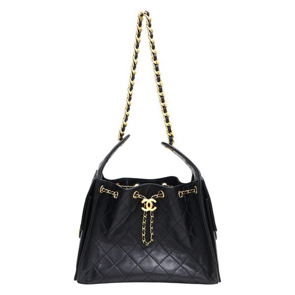 黑色 菱格紋 牛皮 25 Bag 鍊帶 肩背包 AS5293【CHANEL 香奈兒】 AS5293