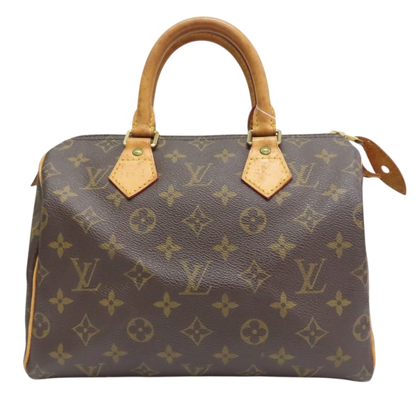 棕色 原花帆布 Speedy Bandouliere 25 波士頓包 手提包【LOUIS VUITTON LV 路易威登】 M41528