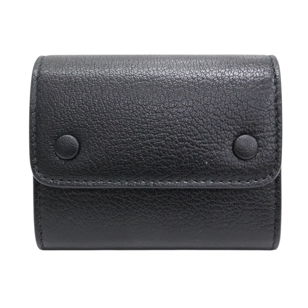 黑色 山羊皮 按扣 錢包【Maison Margiela 馬吉拉時裝屋】 SA3VX0010