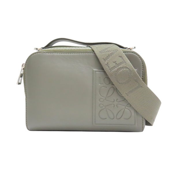 綠色 牛皮 Camera 肩背包【LOEWE 羅威】 C565R41X05