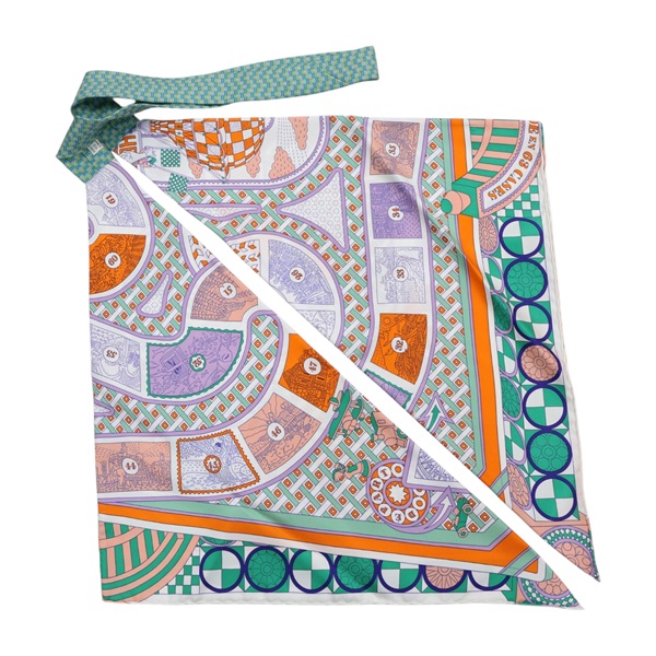 多色 絲綢 Silk scarf and tie accessory 絲巾【HERMES 愛馬仕】 H1085028