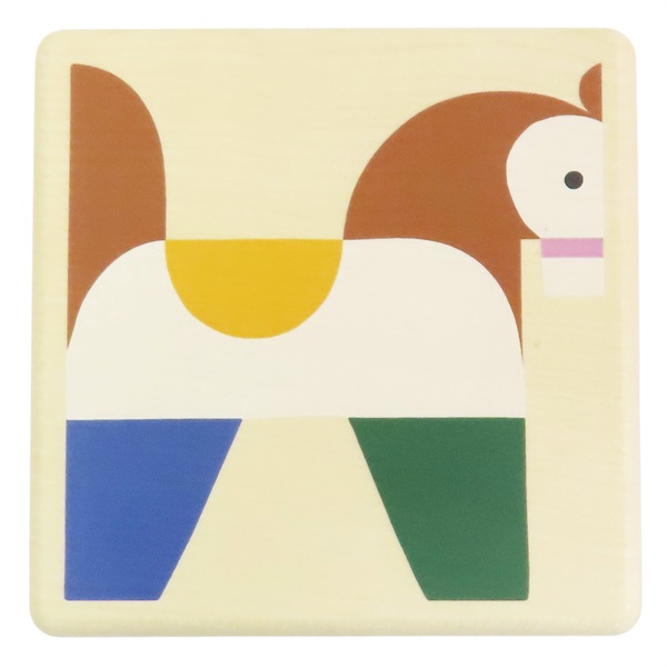 實心木材 Aninmaux Blocks 相框盒【HERMES 愛馬仕】 H103880M