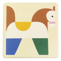 實心木材 Aninmaux Blocks 相框盒【HERMES 愛馬仕】 H103880M