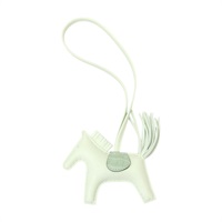 綠色 Agneau milo羊皮 鱷魚皮 Rodeo PM 小馬 吊飾 W刻【HERMES 愛馬仕】