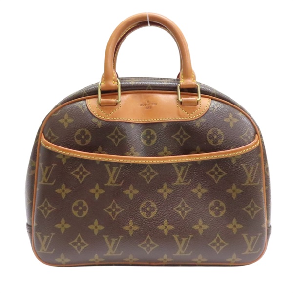 棕色 原花帆布 Trouville 手提包【LOUIS VUITTON LV 路易威登】 M42228