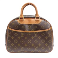 棕色 原花帆布 Trouville 手提包【LOUIS VUITTON LV 路易威登】 M42228