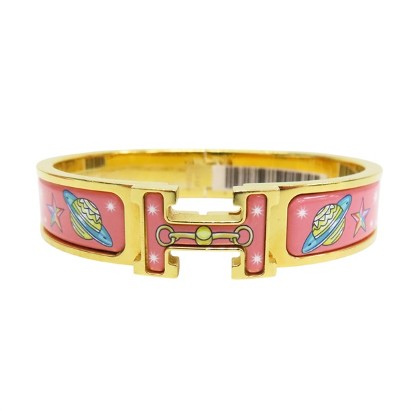 粉色 琺瑯 Clic H Chorus Stellarum【HERMES 愛馬仕】 H700006F