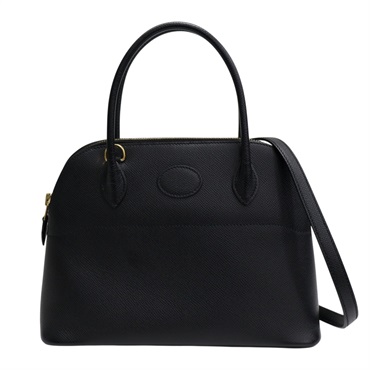 黑色 Epsom牛皮 Bolide 27 柏莉包 两用包 Z刻 金釦【HERMES 愛馬仕】