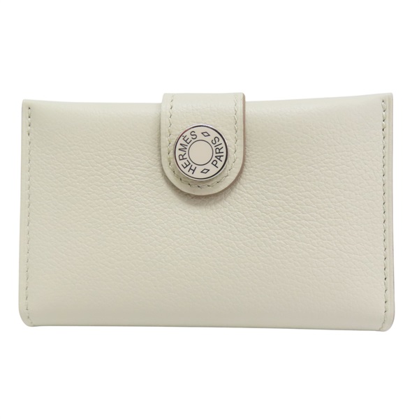 米白色 Evercolor牛皮 R.M.S 名片夾 W刻【HERMES 愛馬仕】 H088006CK
