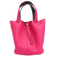 桃紅色 TC牛皮 Picotin Lock 22 手提包 Z刻 (有鎖頭沒鑰匙)【HERMES 愛馬仕】 H060991CK