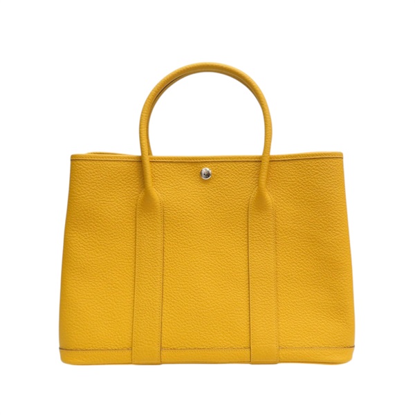 芥末黃 Togo牛皮 Garden Party 36 手提包 D刻【HERMES 愛馬仕】
