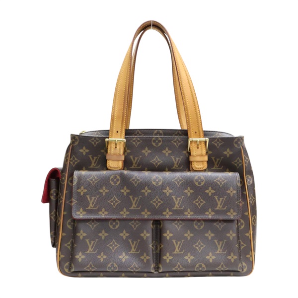 棕色 原花帆布 Multiple Cite 肩背包【LOUIS VUITTON LV 路易威登】 M51162